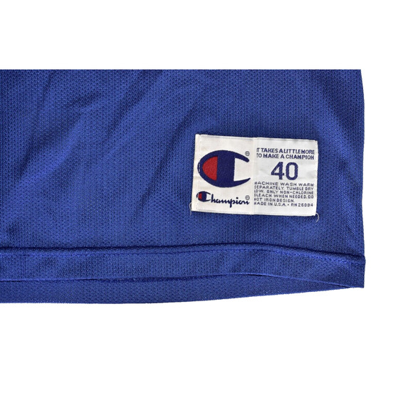 A6 Auth CHAMPION Vintage Chris Webber Golden State Warriors Blue Jersey Size 40 - Picture 3 of 4